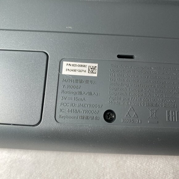 Logitech Wireless Black Keyboard + M185 Mouse + Receiver Dongle TESTED WORKS - Picture 8 of 11